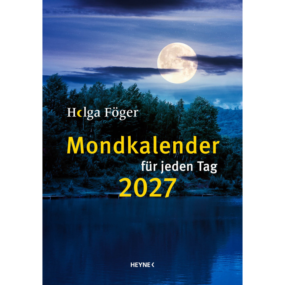 Mondkalender, 2027, Jahrkalender, Nacht, Buchcover