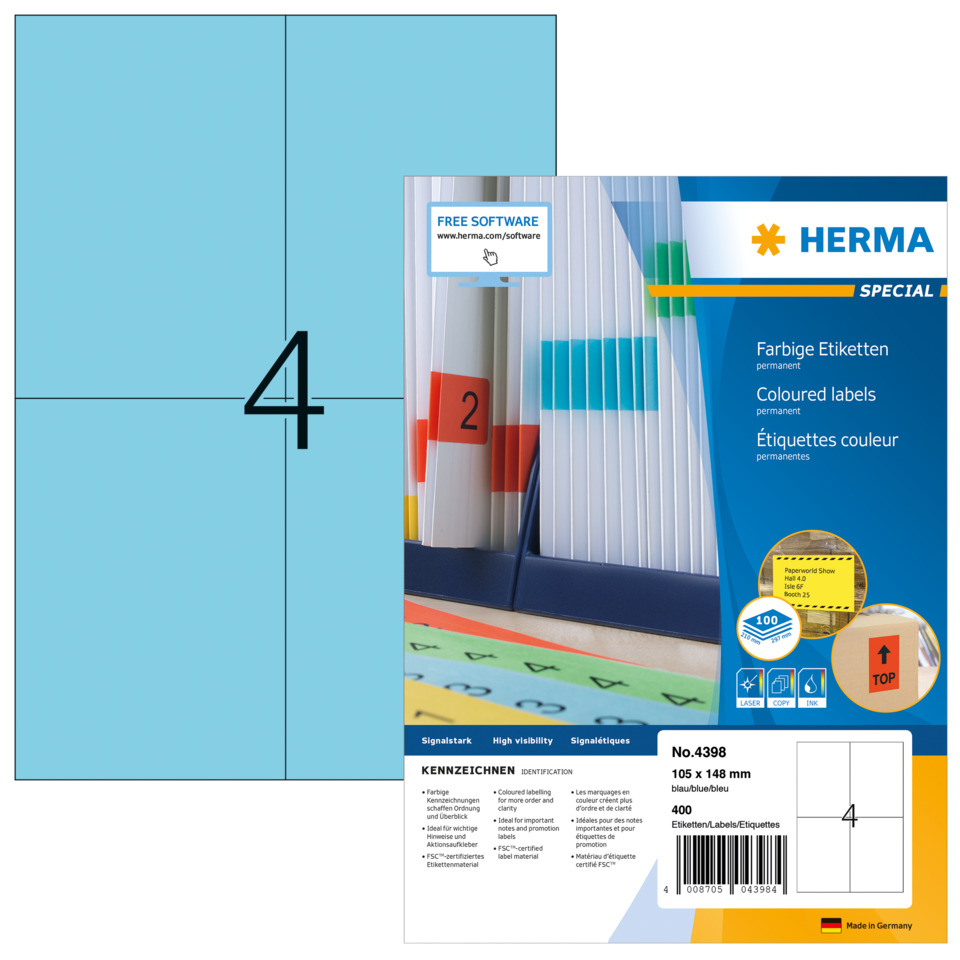 farbige etiketten, permanente etiketten, etikettendrucker, Etikettenrolle, Verpackungsbox, Etiketten, Farbdruck, Permanent, Etikettenbogen, DIN-A6