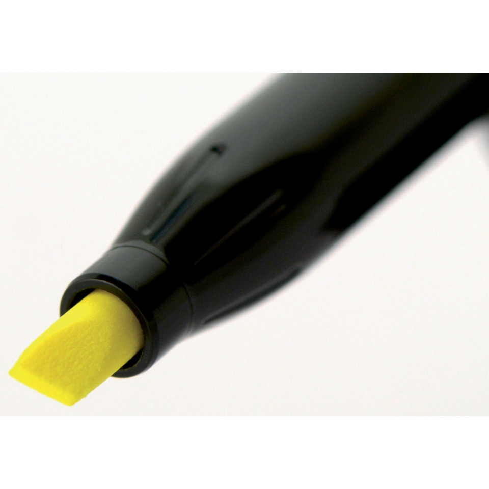 Highlighter, Marker, Yellow, Foam, Pen tip