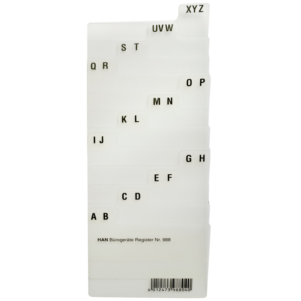 organizer, cardHolder, AlphabetTabs, letterTabs, fileSorter