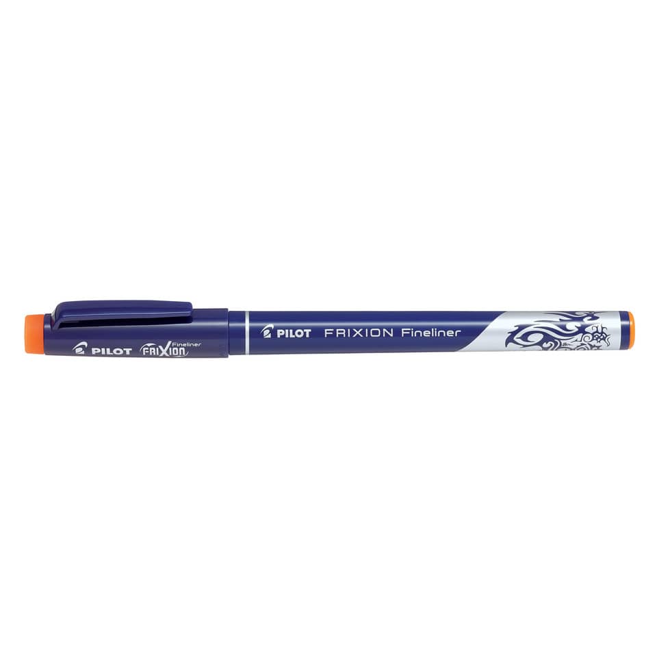 Kuli, Marker, Fineliner, Blau, Kappe orange