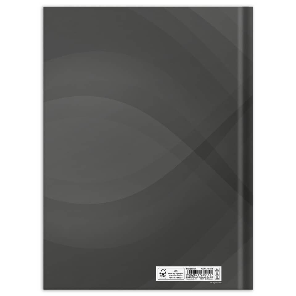 notebook, cover, schwarz, kreise, grafik