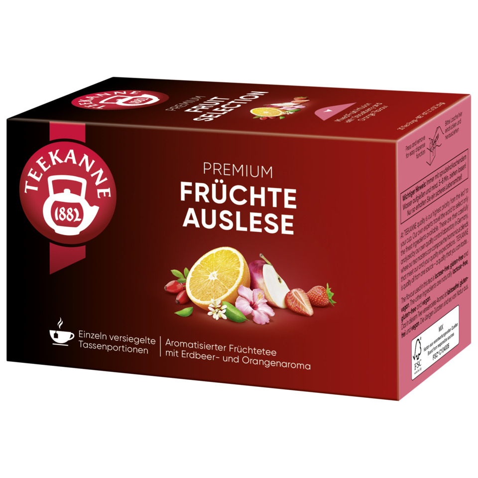Früchte Tee, Früchtetee, Aromen, orange, Erdbeer