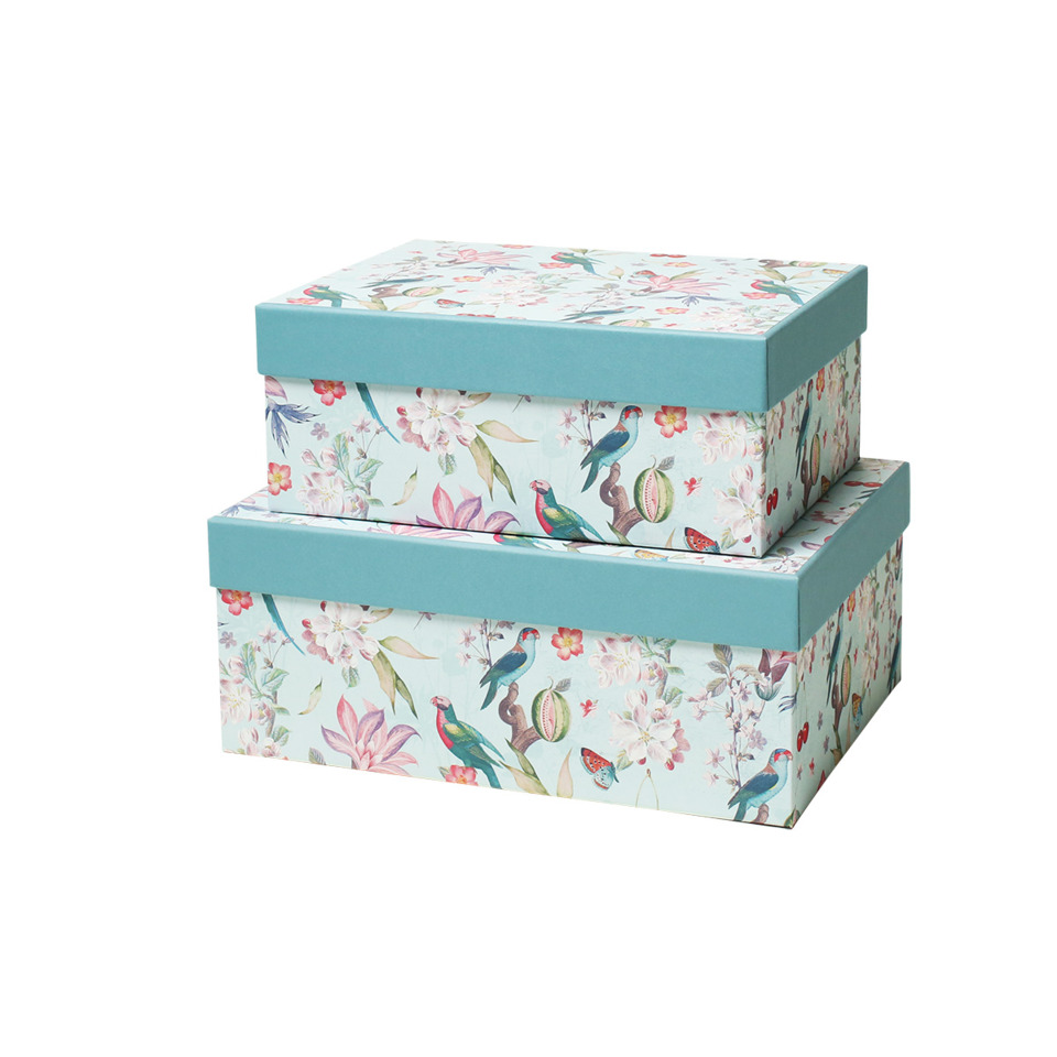 Box, Aufbewahrung, Deko, Blumen, Blau