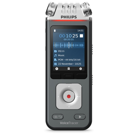 Diktiergerät Digital Voice Tracer, 8GB, anthrazit PHILIPS DVT8115