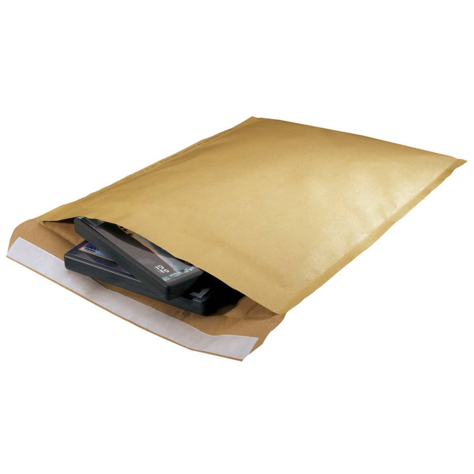 Padded Envelope, Luftumschlag, Ummantelter Umschlag, Rückseite/innere Schicht?, Brauner Papierumschlag