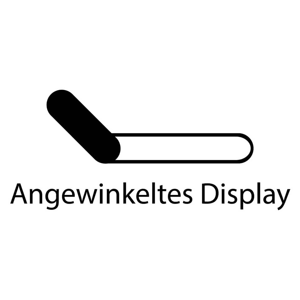 Angewinkeltes Display, Display-Icon, Kippbares Display, Luftbild-Icon, Display-Symbol