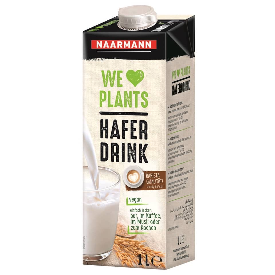 Haferdrink, Hafermilch, Vegan, 1 L, Pflanzenbasierte