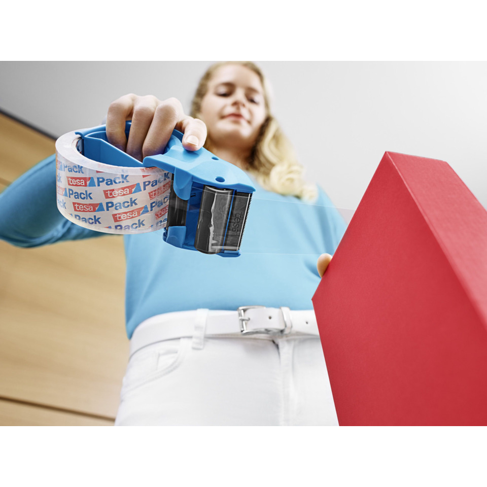 Verpackungsband, Klebeband, Klebebandspender, Bürobedarf, roter Ordner