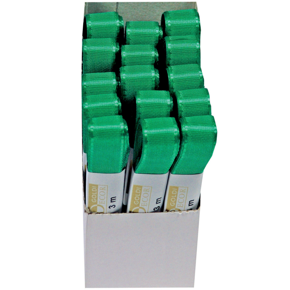 Taftband, 15mmx3m, grün GOLDINA 1445015501503