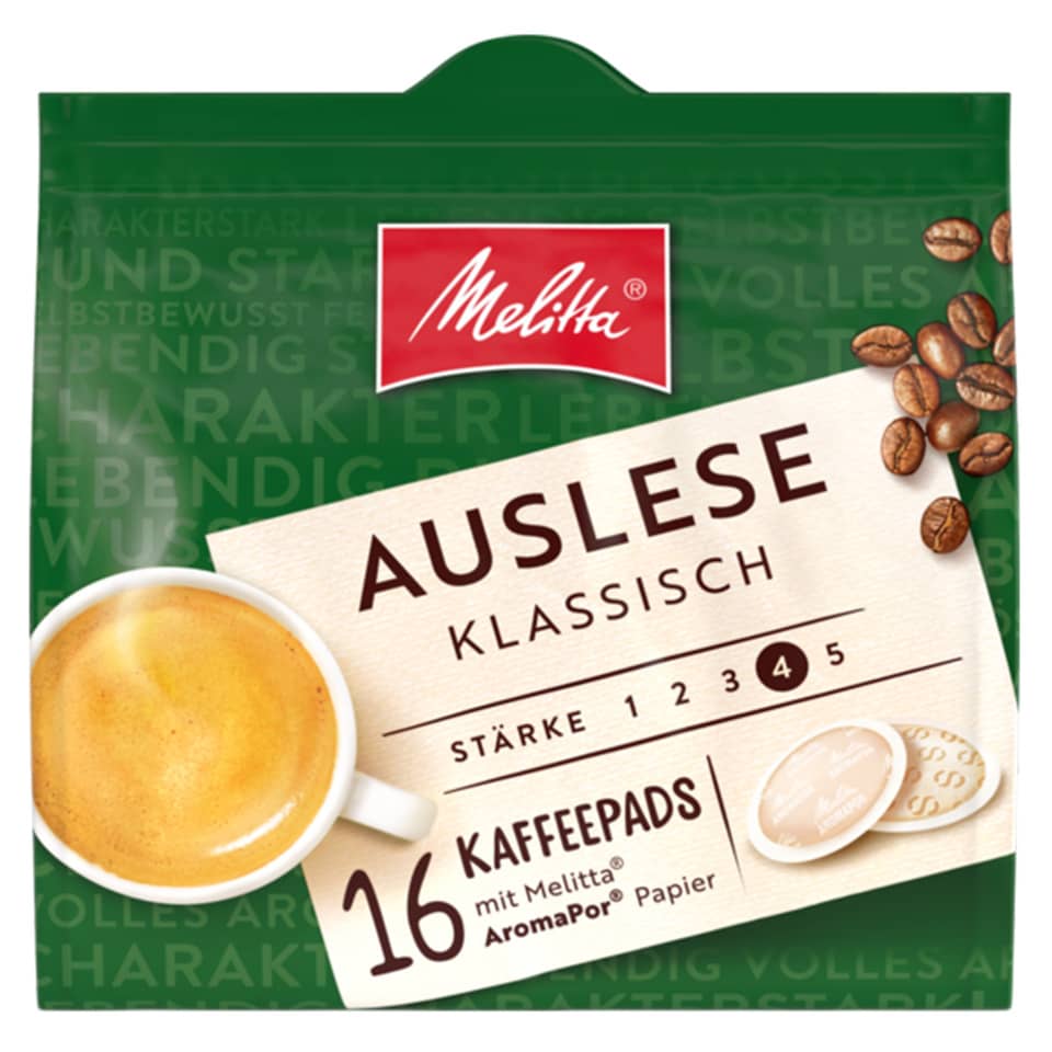 Kaffee, Kaffeepads, Auslese, Klassisch, Melitta
