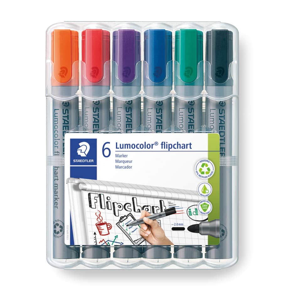 Marker, Lumosolor, Flipchart, Set, Buntstifte