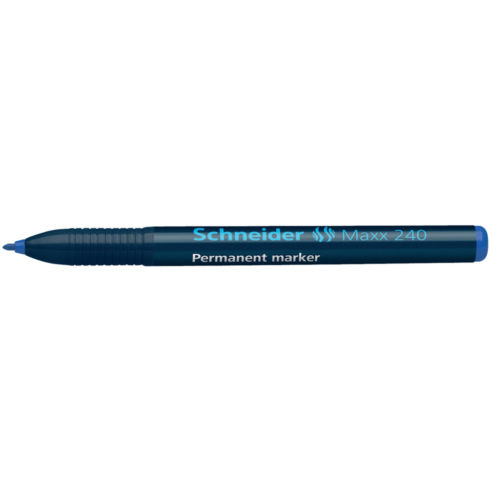 Permanentmarker, Blauer Marker, Schneider, Körper aus Kunststoff, Kabelende??
