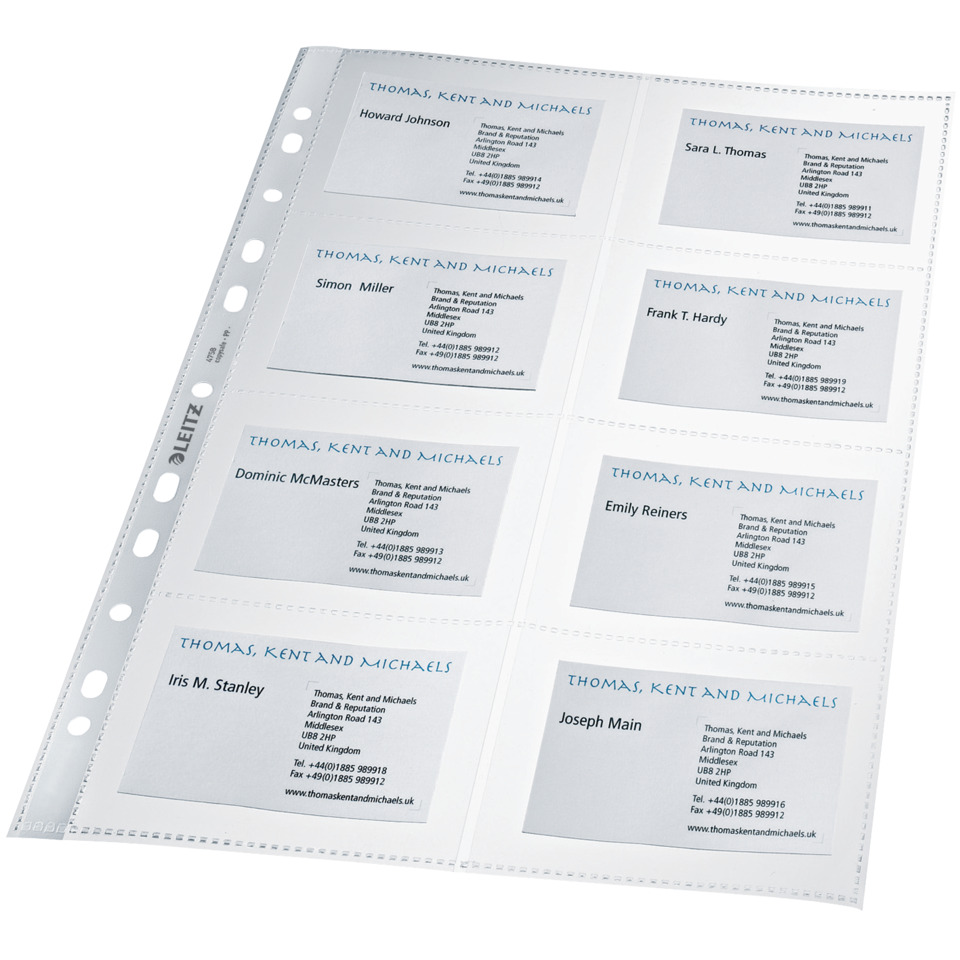 Filmstrip, Visitenkarten, Namenskarten, Kontaktkarten, Beschriftungssatz