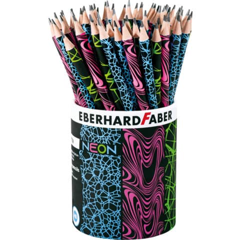 Bleistift Neon, 72 Stück im Köcher, sortiert EBERHARD FABER 511899