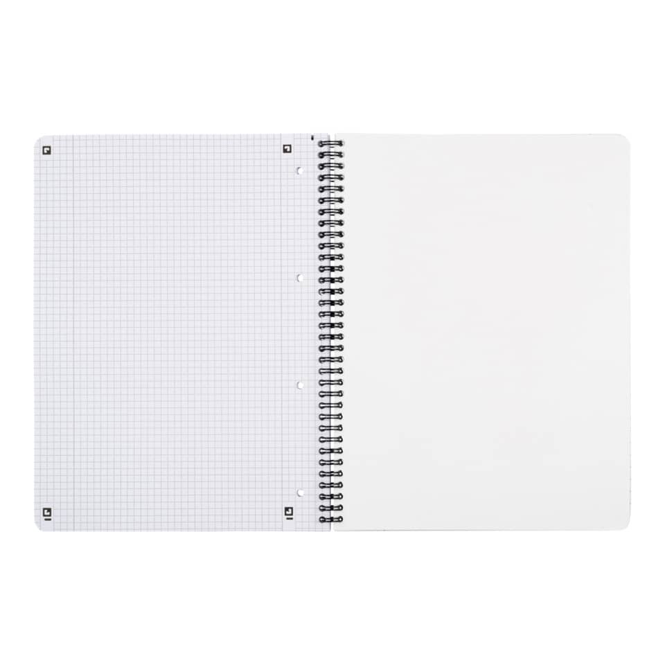 Notizbuch, Spiralbindung, Gitterblatt, Lineatur, Klemmbindung