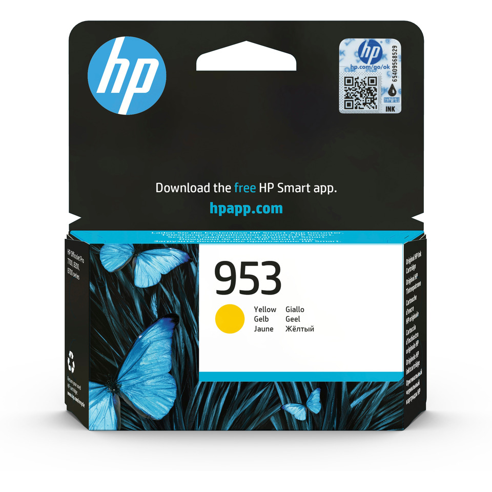 printer ink, HP 953, gelb Tintenpatrone, Farbpatrone, Tintenpatrone