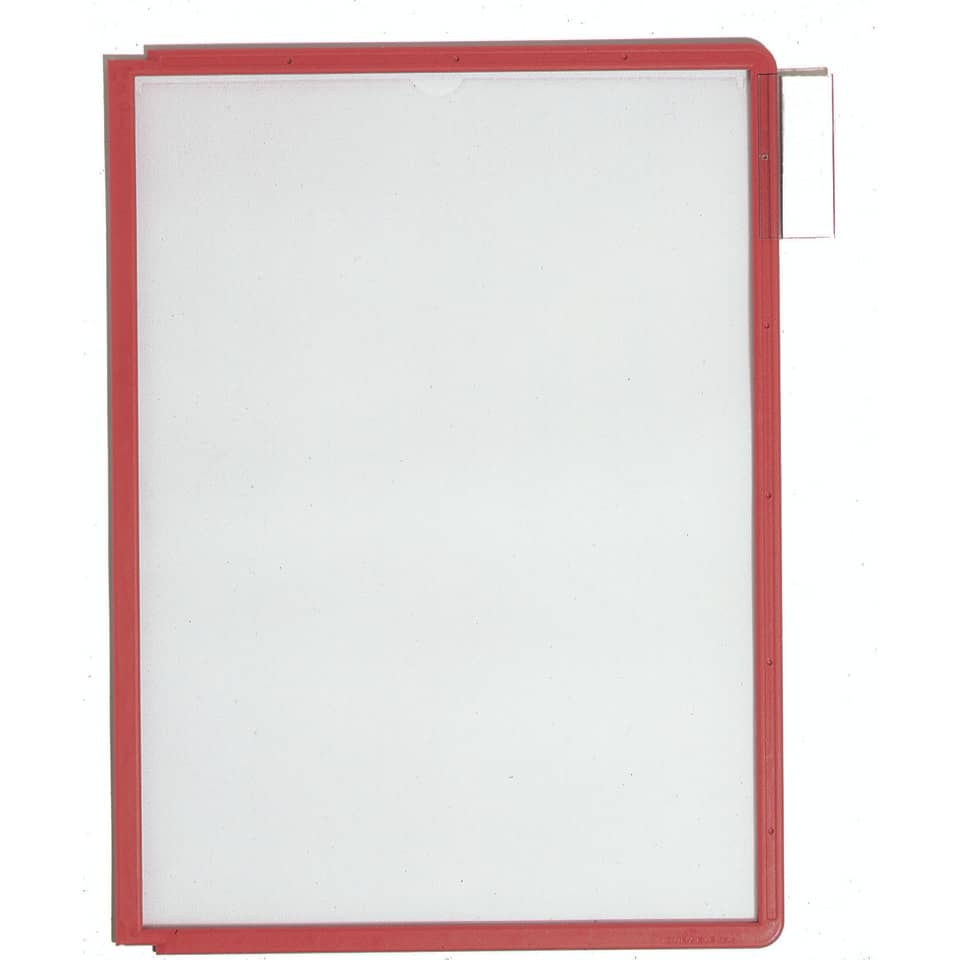 red frame, rectangular, enclosure, plastic, white panel