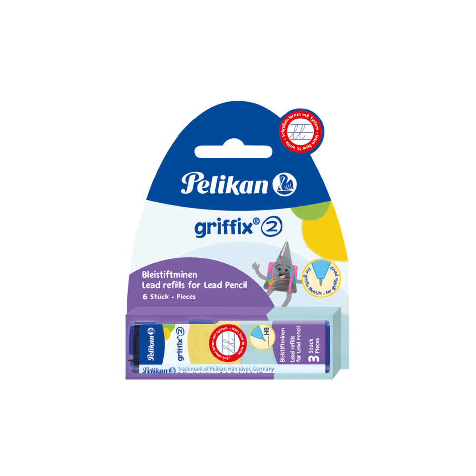 Lead pencils, Bleistiftminen, 6 Stück, Bleistiftminen-Set, grifix 2