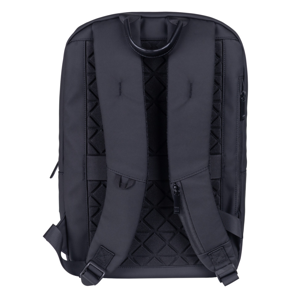 Rucksack, Trageschlaufen, gepolsterter Rücken, Reißverschluss-Tasche, schwarz