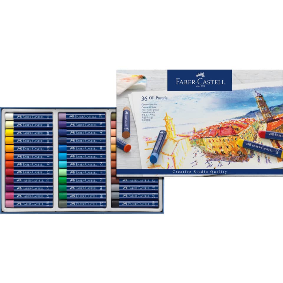 Ölpastellkreiden, Pastellset, Buntstifte, Kunstbedarf, Faber-Castell