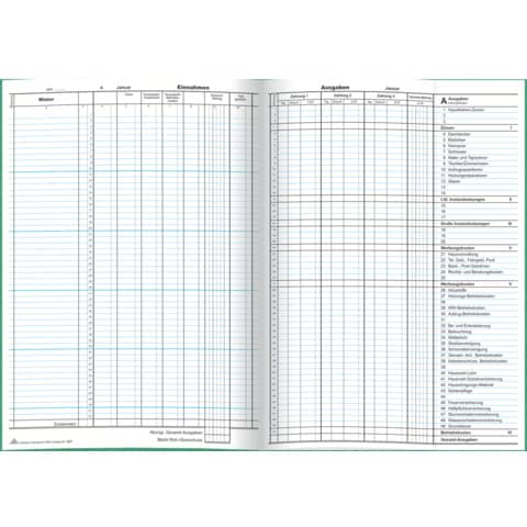 Hauskontobuch Reimers Hausbuch, 1 Jahr bis 52 Mieter, A4, 16 Blatt RNK 537