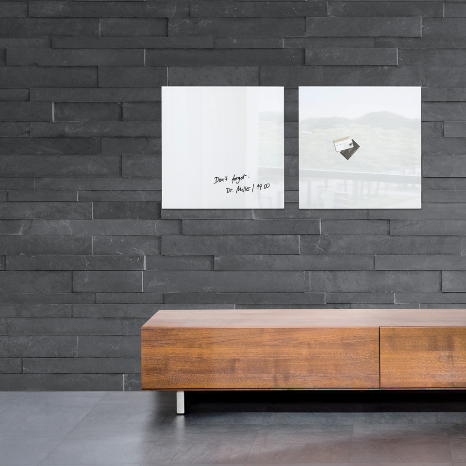 sofa, tv console, wooden cabinet, brown wood, stone wall backdrop