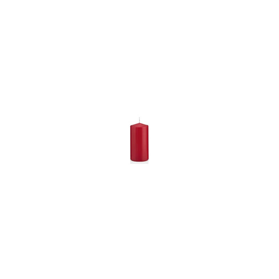 Kerze, Rot, Stumpenkerze, einfarbig, Rotes Licht