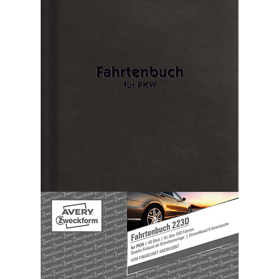 Fahrtenbuch, PKW, Avery, Zweckform, Autobrand