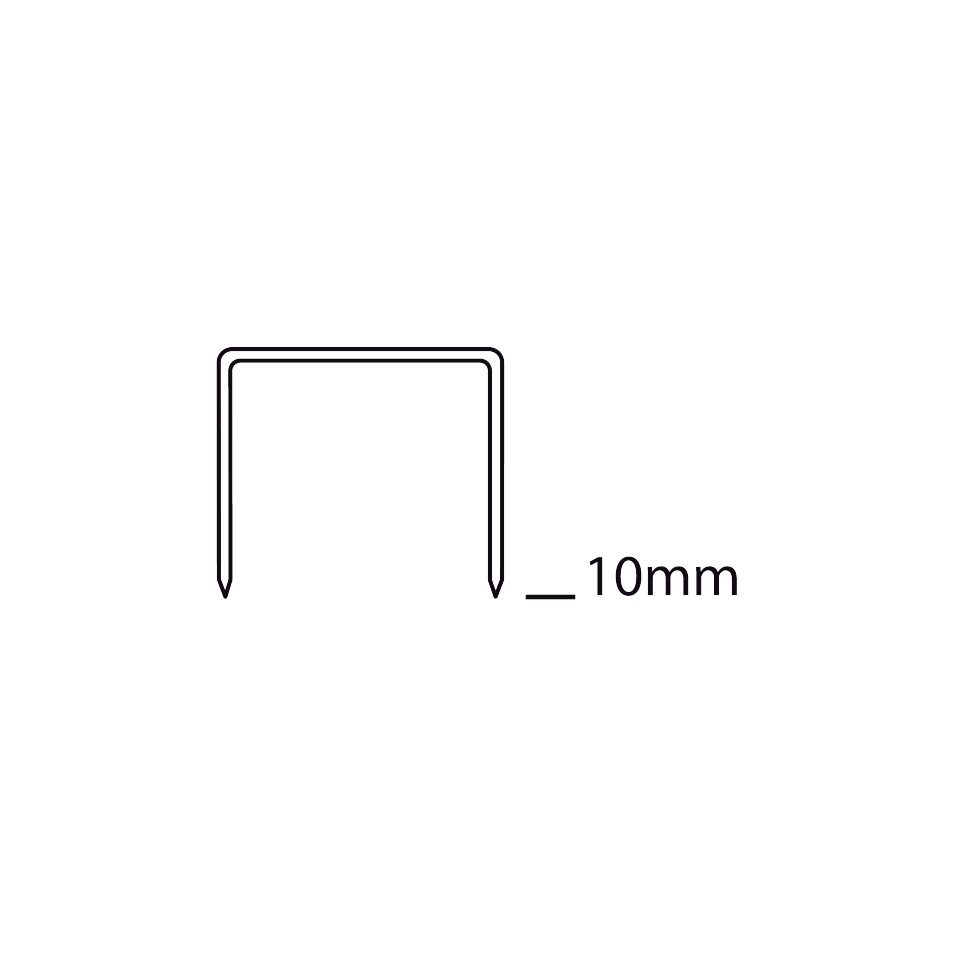 U-Profil, Bügelstift, Metallclip, 10 mm, L-förmig