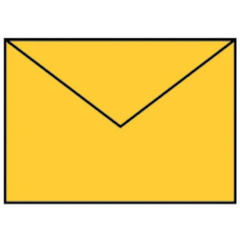 Briefumschlag Coloretti, B6, 80g/m², 5 Stück, goldgelb RÖSSLER 220720543