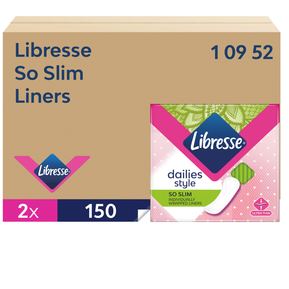 Slipeinlagen, ultradünn, einzeln verpackt, 150 Stück, Libresse
