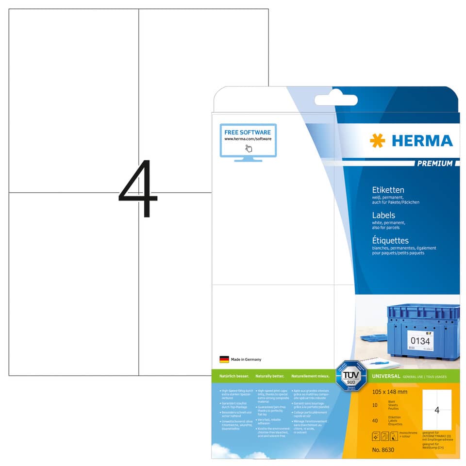 Etiketten, Labels, Etikettenspender, Drucketiketten, Kartonpackung