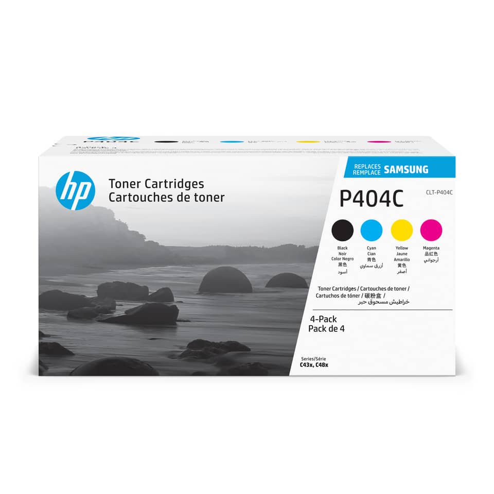 toner cartridge, HP, P404C, 4-pack, color cartridges
