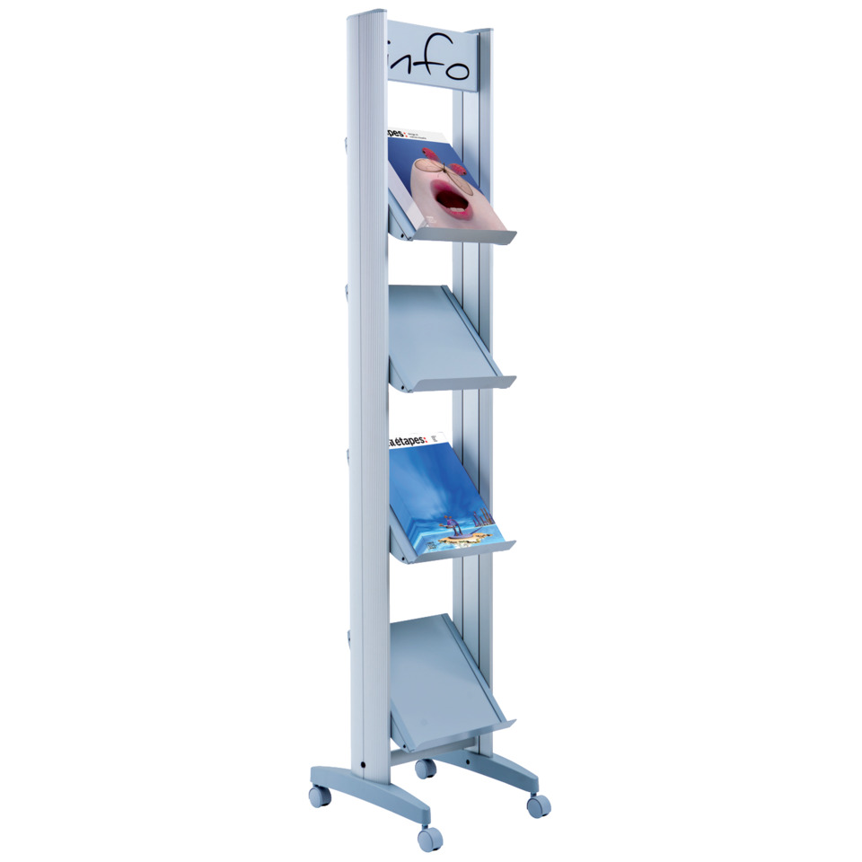 magazinhalter, literaturhalter, broschürenständer, ausstellungsständer, mobiler rack