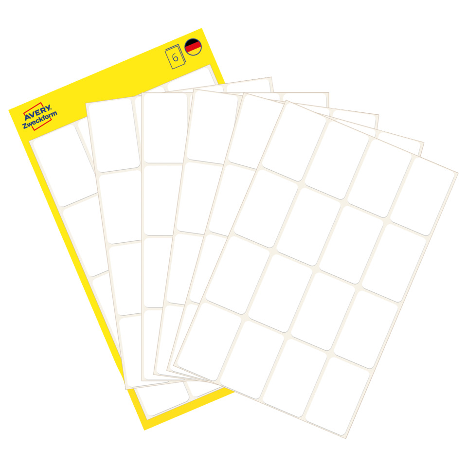 blanke Etiketten, Aufkleber, Etiketten, Klebefolien, Etikettenblatt