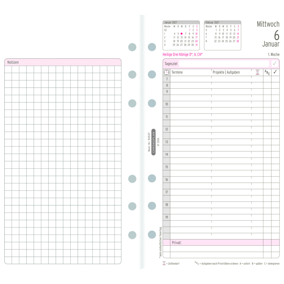 notizenblatt, planer, kalender, gitterseite, wöchentliches-layout