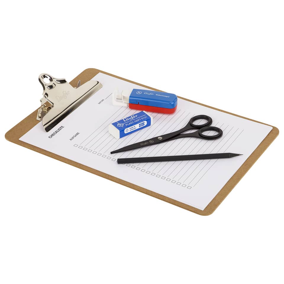 Clipboard, Schneidwerkzeug, Schere, Bleistift, Spitzer