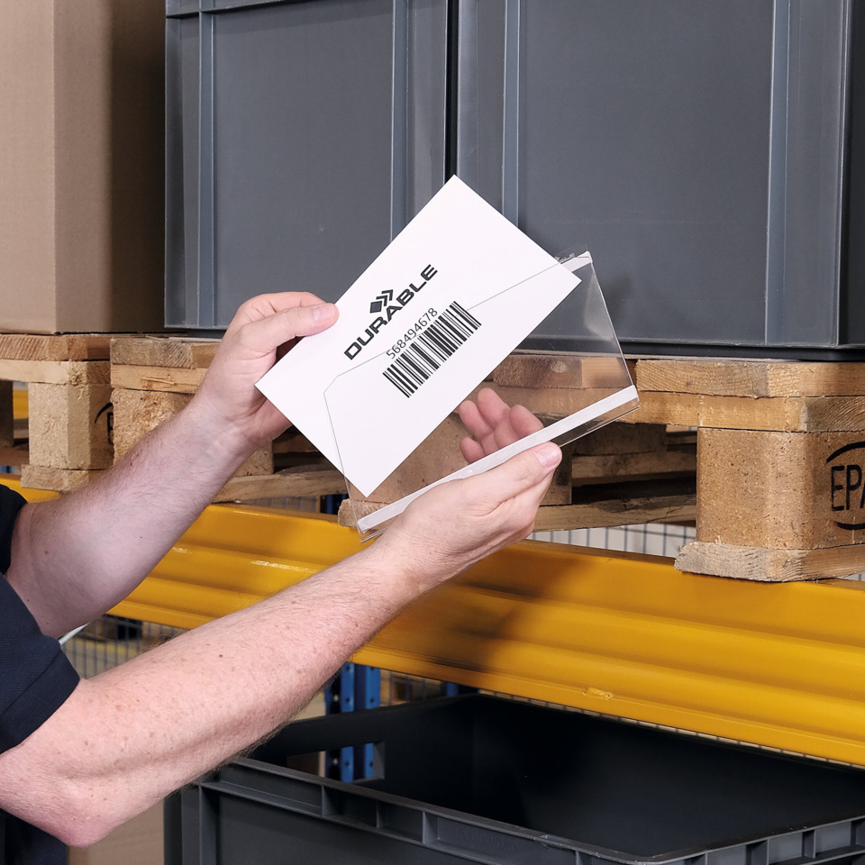 Belegkarton, Barcode, Transparente Box, Schachtel, Etikett