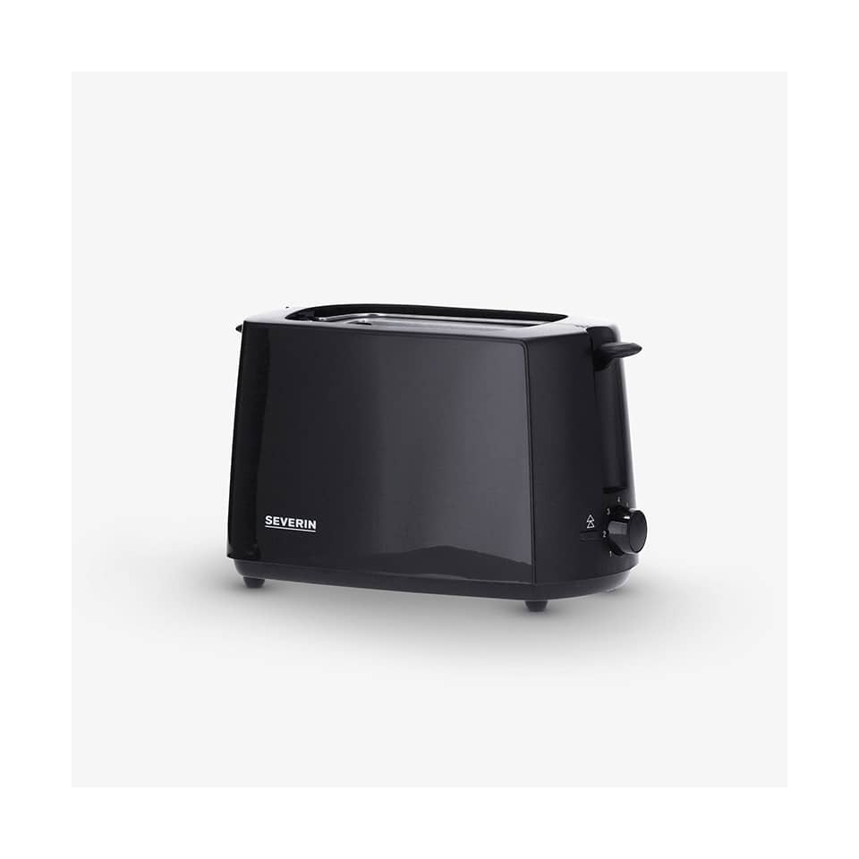 Toaster, Schwarz, Zweimaler Brötchen, Kompakt, Elektrisch