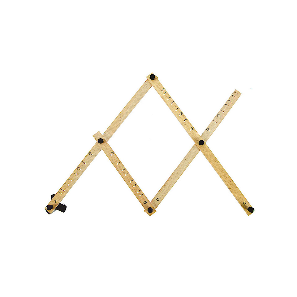 Foldable ruler, Wood ruler, Measurement tool, Metric scale, Wooden gauge
