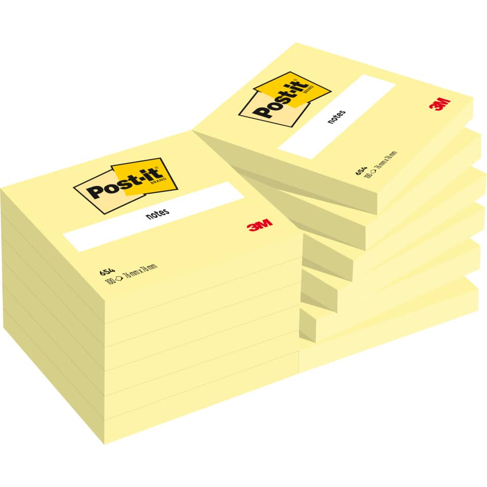 Post-it, Notizblock, Klebezettel, Gelb, Sticky Notes