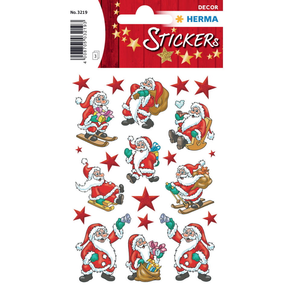 weihnachtsSticker, weihnachtsmann, stern, stars, geschenke