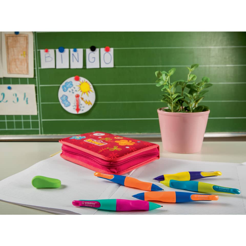 Schulsatz, Stifte, Schulmappe, Kugelschreiber, Notizblock