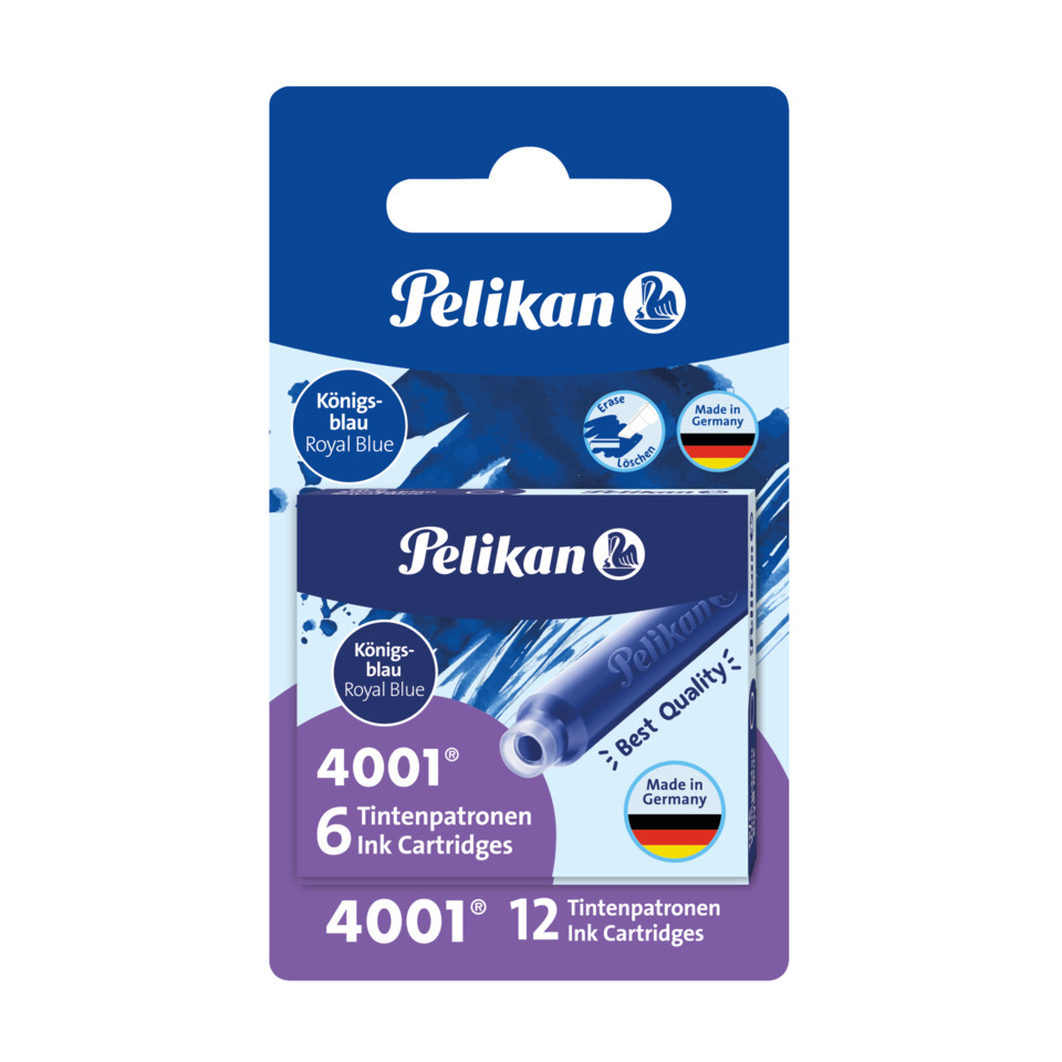 Tintenpatronen, Königsblau, Royal Blue, Ink Cartridges, Pelikan