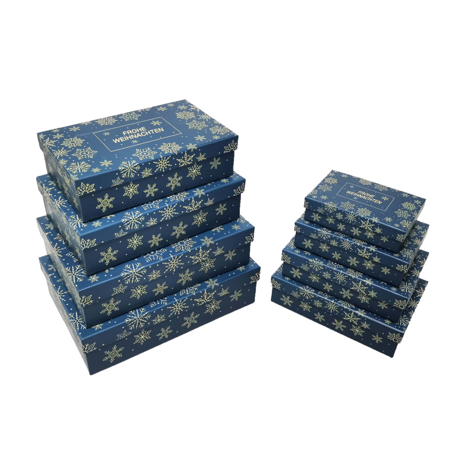 Schachtel, Geschenkbox, Weihnachten, Schneeflocken, Kartonbox