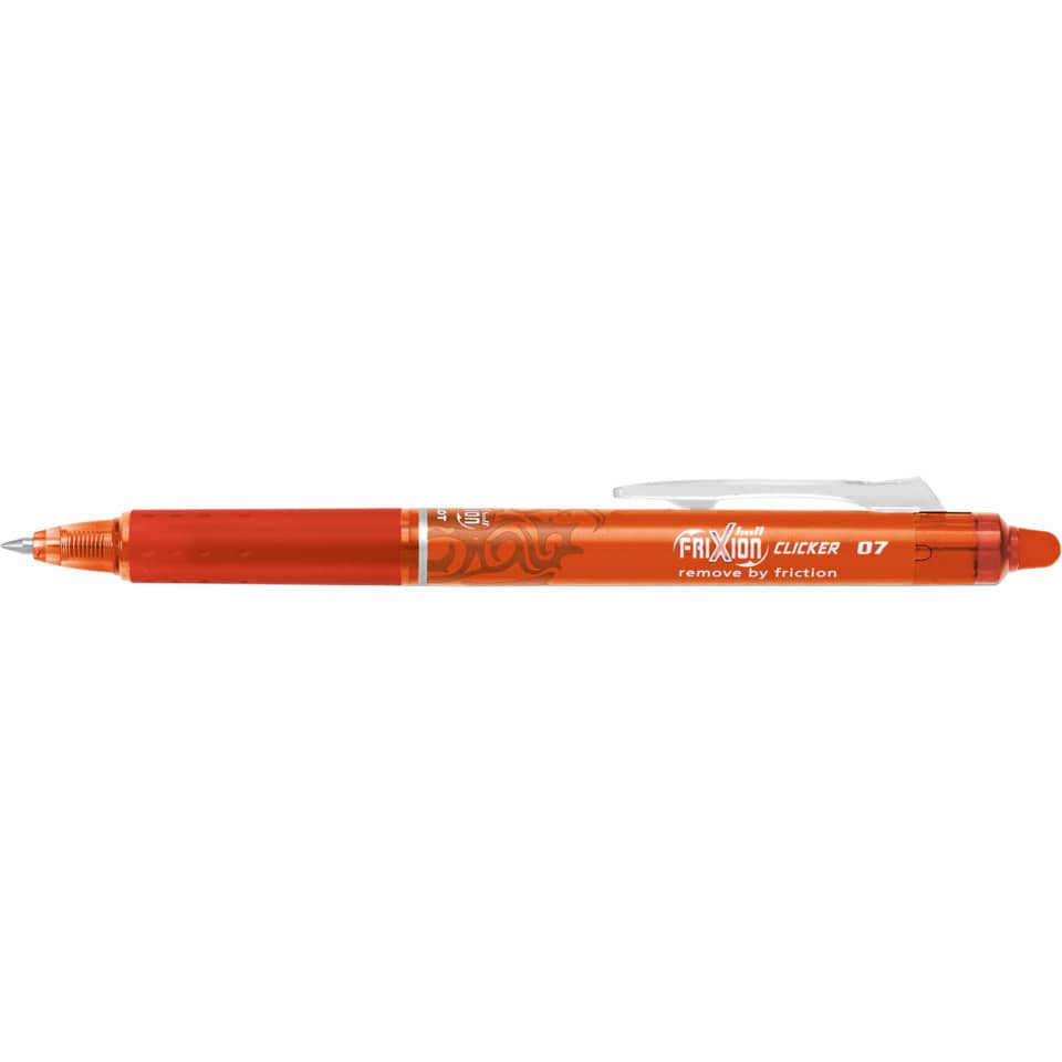 Kugelschreiber, Gelschreiber, Oranger Stift, Schreibgerät, Clip