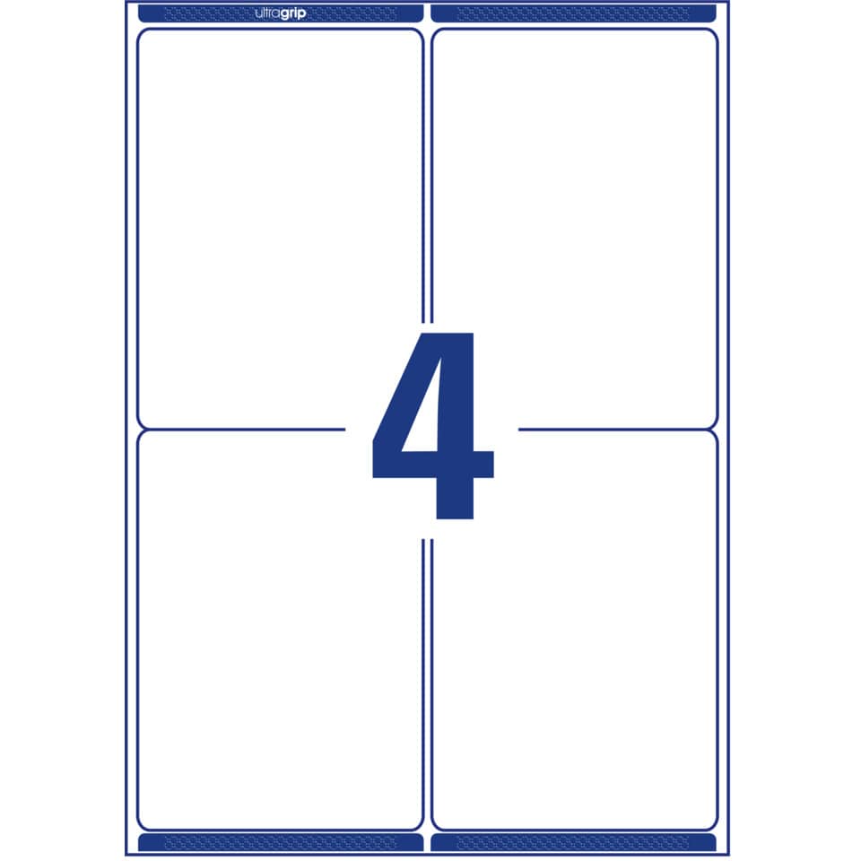 quad-card, divided, blue, number4, barcode-like