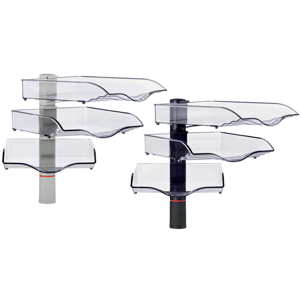 Ablagefach, Ordnungs-Set, Schubladenhalter, Transparent, Drehverschluss