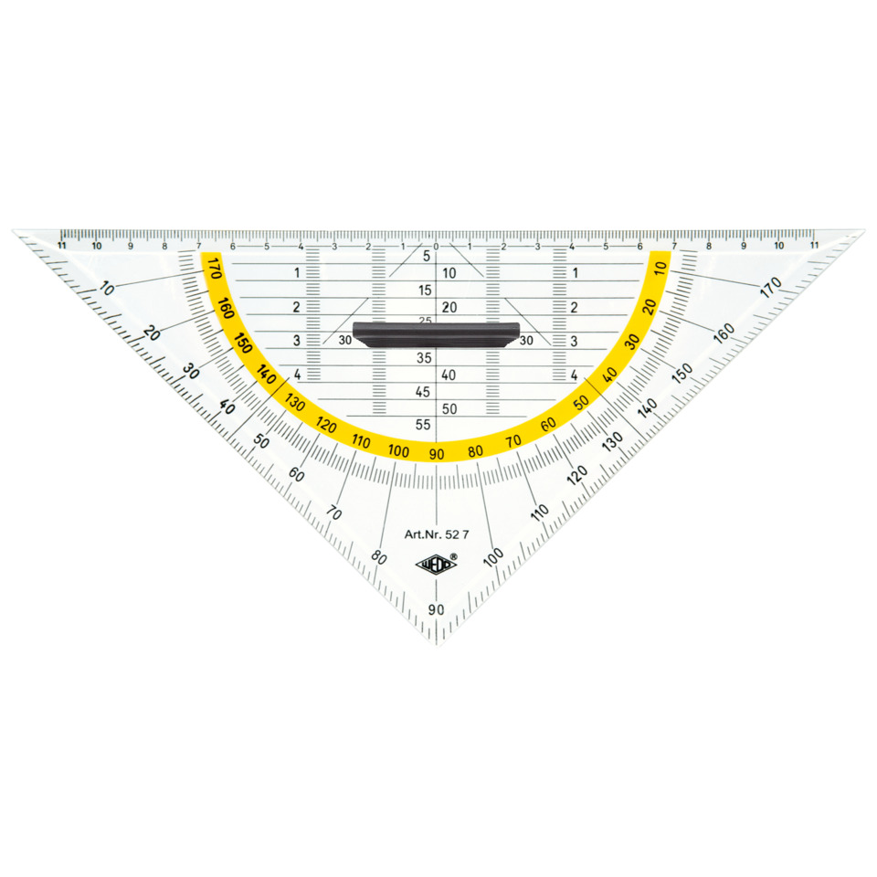 Protraktor, Dreiecklineal, Messwerkzeug, Winkellineal, Transparentes Plastik